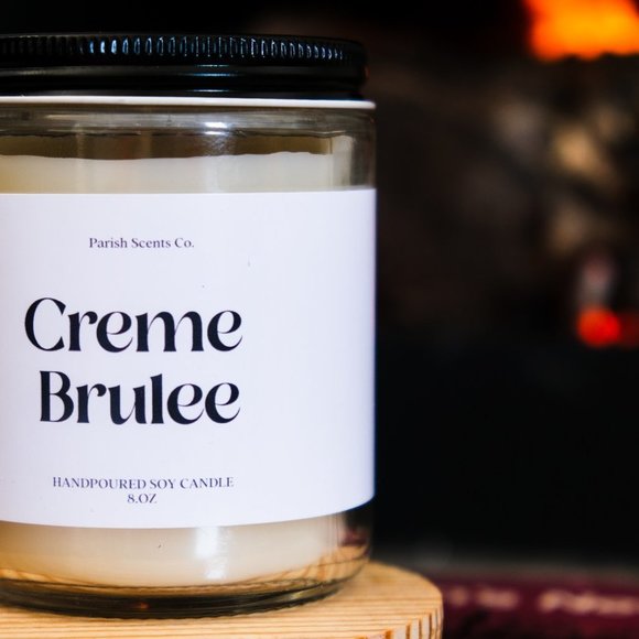 8oz Creme Brulee New Orleans Candle Parish Scents - Picture 5 of 5